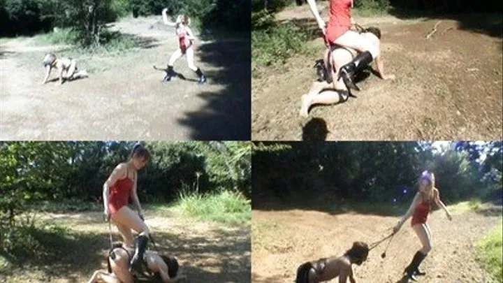 Vicious Vixen Rides Ponyboy Up The Hill! Caned For Weakness - Full version ( - AVI Format)