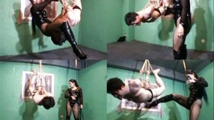 Mistress Hangs Slave And Completes Punishment Through Pouring Hot Wax - Part 1 (Faster Download)