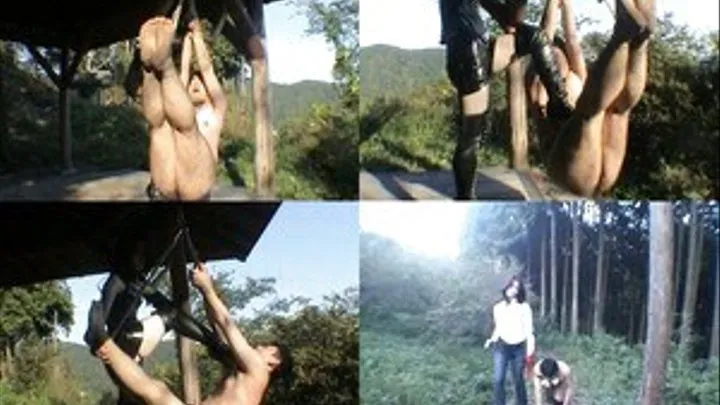 Outdoor Fun Turns Outdoor As Ponyboy Gets Hanged And By Domina's Boots