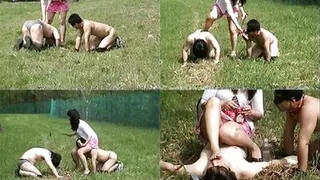 Foot Slaves Outdoor Femdom Training! - Part 3 ( - AVI Format)