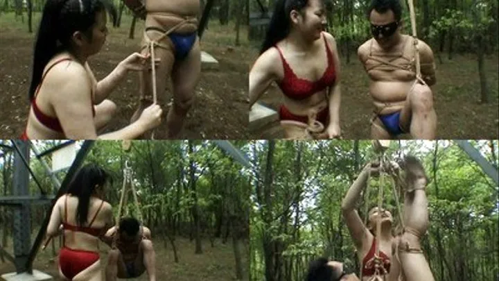 Outdoor Dangling While Getting Whipped! - Full version