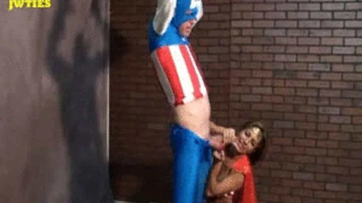 Capturing Captain Amerika cumshot