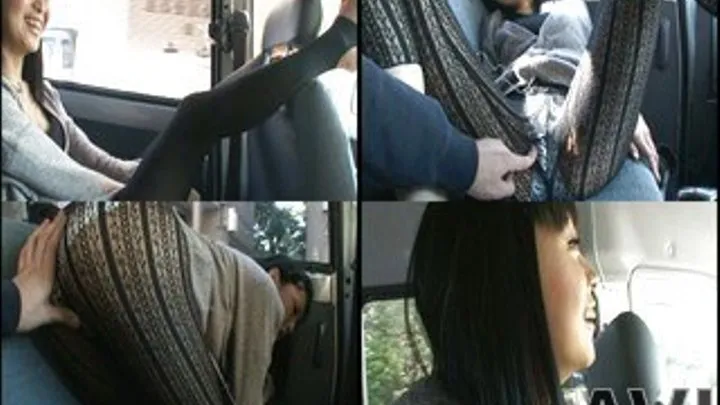 Lady is in the van when man goes horny over her legs in pantyhose - NFDM-210 - Part 1 (Faster Download - )