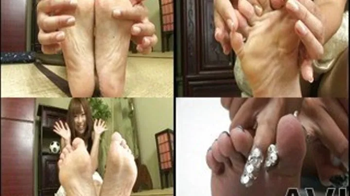 Domina Demos Footjob As She Shows Off Her Toenail Polish