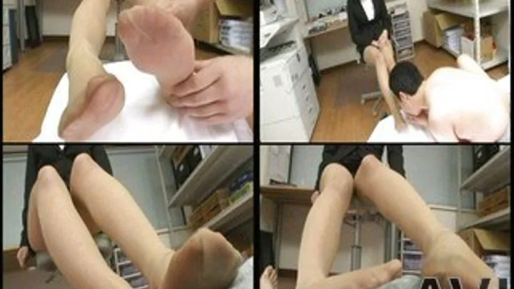 At home, lady removes her heels and starts pleasuring man with footjob - Part 3 (Faster Download)