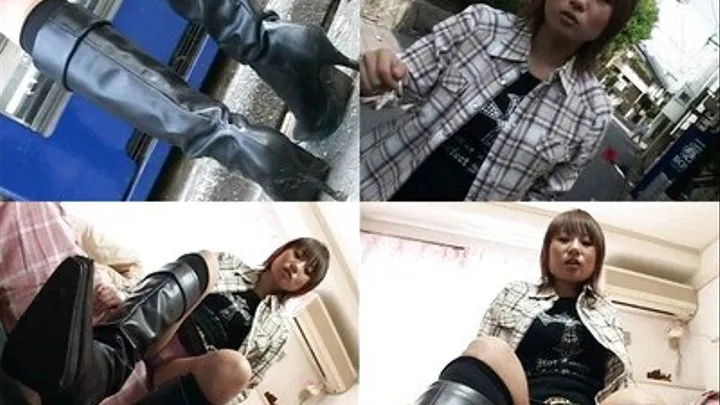 High Heeled Boots Massages Cock & Nuts! FootJob CBT Femdom POV! - Part 2 ( - AVI Format)