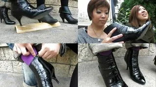 3 Inch Heels Trampling! - Part 1 ( - AVI Format)