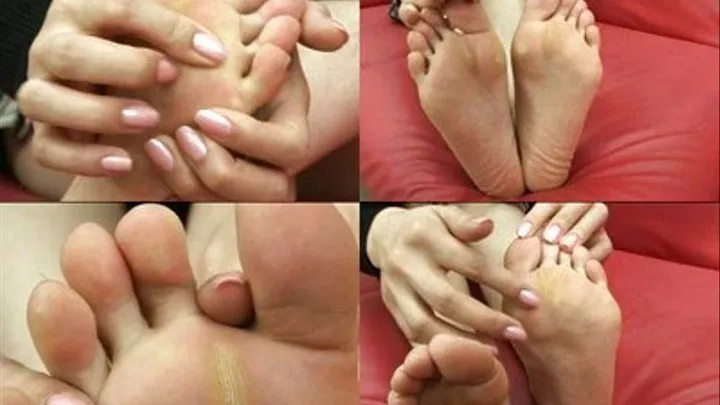 Nasty Lady Shows Off Her Cracked Feet! - Part 2