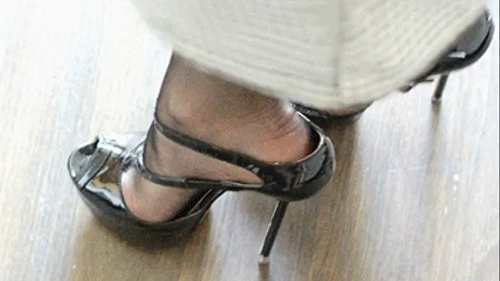 Strappy platform shoes