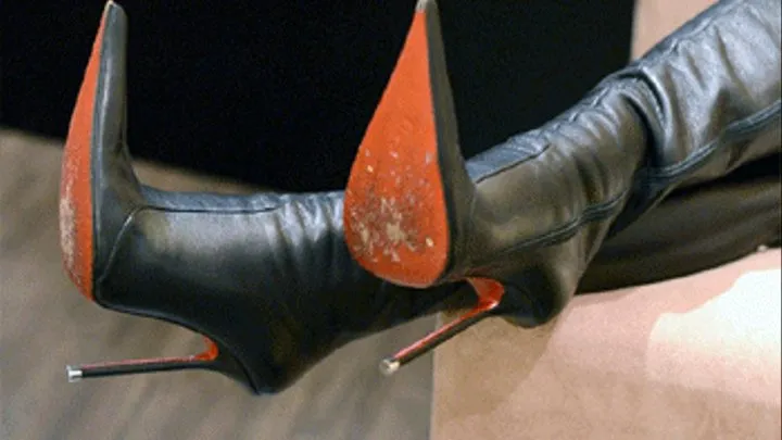 Pointy toe stiletto boots, part 2 .