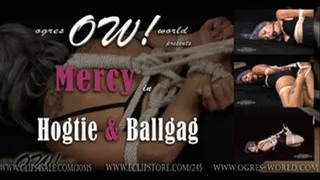 Mercy in Hogtie and Ballgag