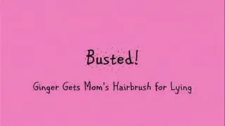 Busted! Ginger S Gets Step-Mom's Hairbrush OTK for Lying