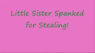 Little Step-Sister Caught Stealing - Kat St James Spanked Hard by Lily! ( FORMAT)