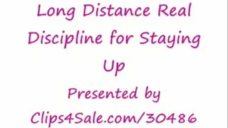 Long Distance Real Discipline for Staying Up - Lily Starr's Nipple Punishment, Self Spanking & Masturbation Session