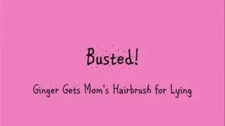 Busted! Ginger Gets Step-Mom's Hairbrush OTK for Lying