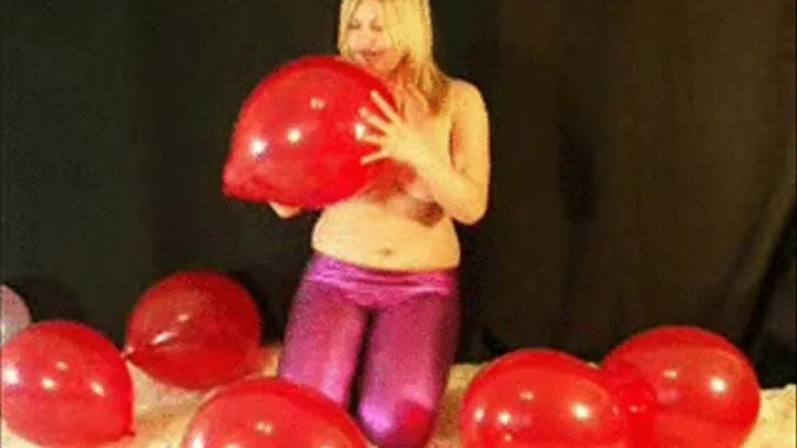 Christina pop balloons topless - LQ