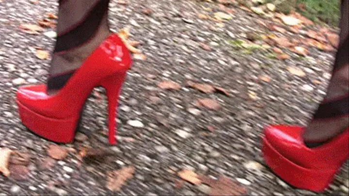 red heels walk