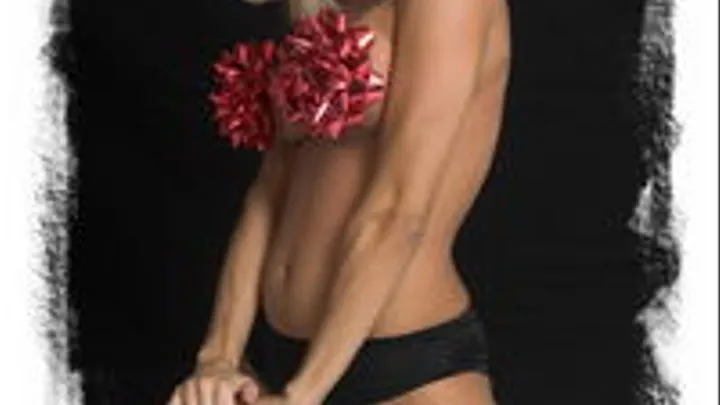 Kaira's Xmas Lingerie Bow Tease