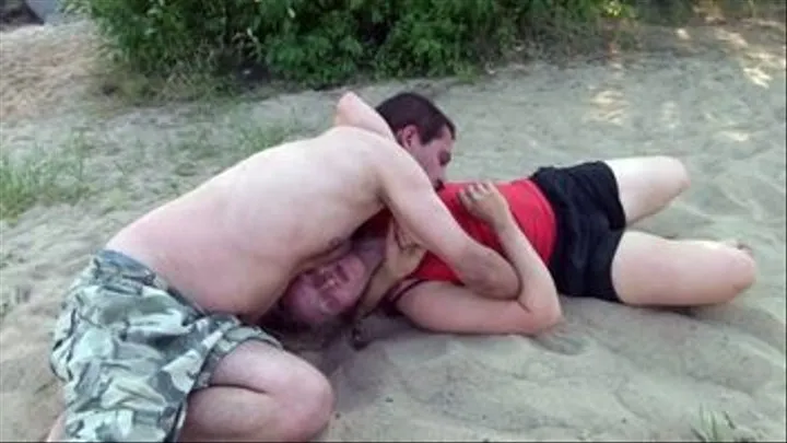 Video 11. Mixed Beach Wrestling.Part 1