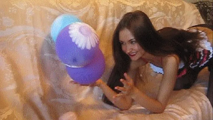 DILDO IN THE SURROUNDING OF BALLOONS