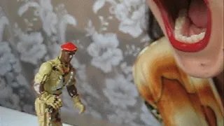 THE GIANTESS EATS THE SMALL SOLDIER