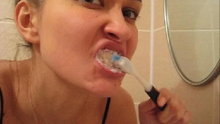 I BRUSH TEETH, I SPIT TOOTH-PASTE (A)