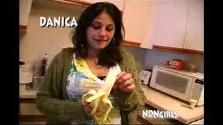 NDNGirls - Native American Indians: Danica Banana Deepthroat Scene