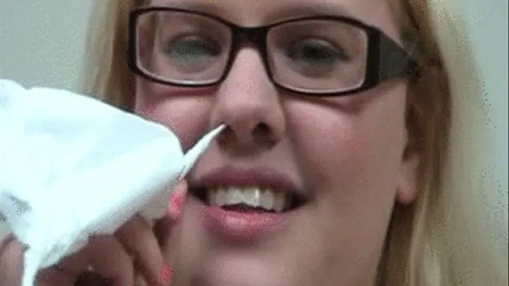 Daisy Rae Sneezes 37 TIMES And Blows Huge Thick Snot Rockets *** ***