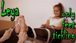 Tickling the beautiful Leya's feet with many devices ( LOW BITRATE)