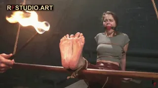 Leya - Bastinado, Roasting Soles with Fire, and Large Ballgag