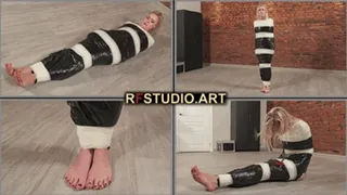 Astrid Barefoot Mummification + Release from Wrap