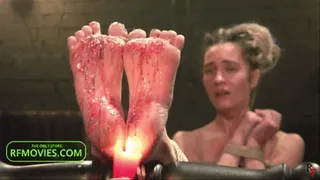 Vorozha - Bastinado and wax play with her soles