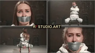 Ivanka - Chair bondage with tightly packed mouth