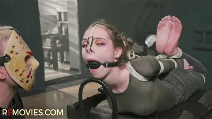 Meloxy - Tight hogtie and bastinado