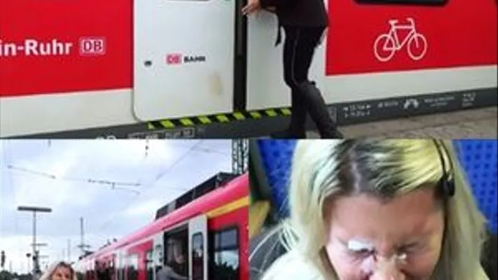 Passenger CUMS 2 times uncut in public TRAIN!!!!!!!!!!!!!!!!!!