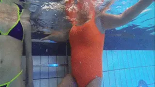 Swimsuit swimming in Public