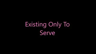 Existing Only To Serve