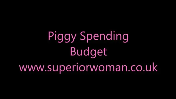 Piggy Spending Budget