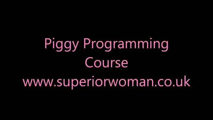 Piggy Programming Course