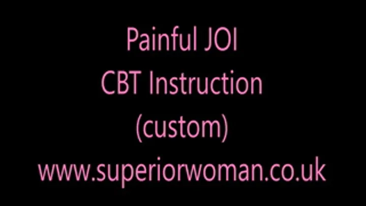 Painful JOI (custom)