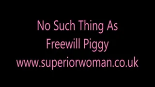 No Such Thing As Free Will Piggy