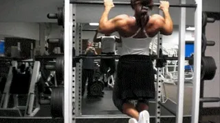 Sexy Flex back at the gym