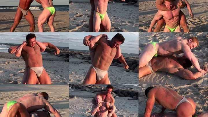 Beach Grappling Frank The Tank vs Tommy Ray - QuickTime