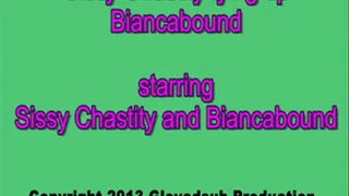 Sissy Chastity tying up Biancabound