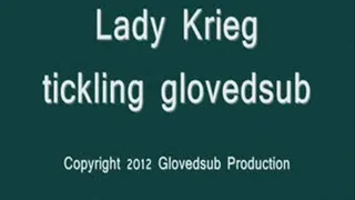 Lady Krieg tickling glovedsub