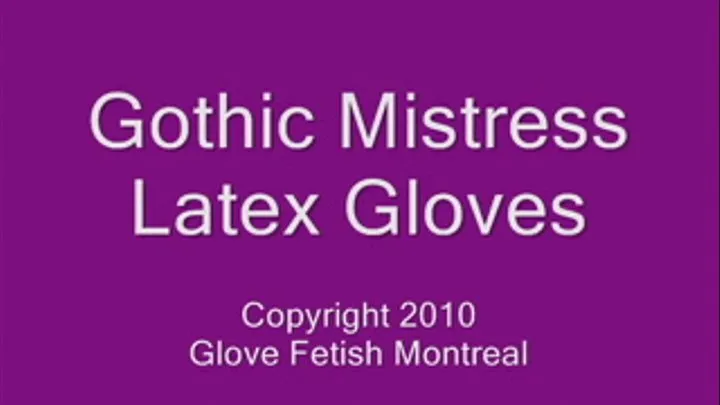 Gothic Mistress Latex Gloves