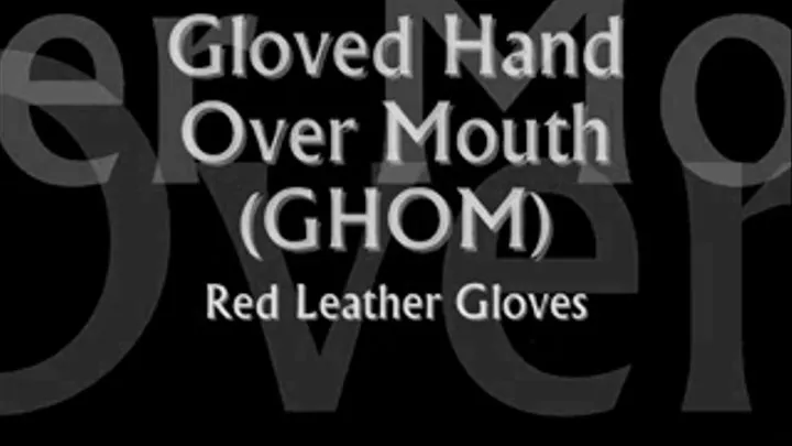 Red Leather Gloves GHOM