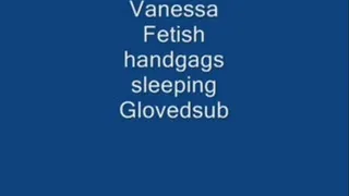 Glovedsub Tied, handgagged and gets masturbated Part 1