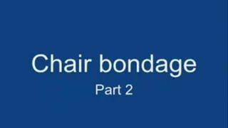 Chair bondage and masturbation part 2