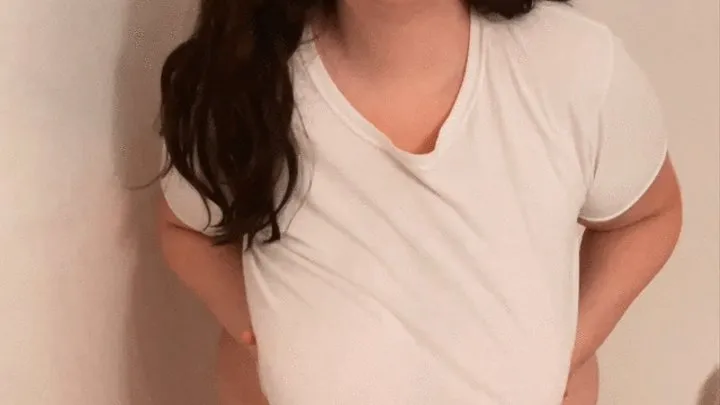 Busty BBW Wet T Shirt Cum